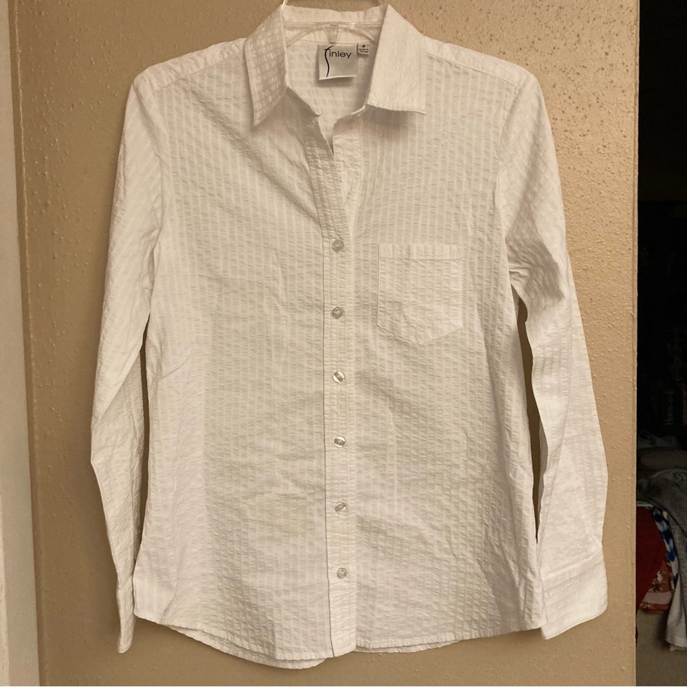 Finley White Button Down